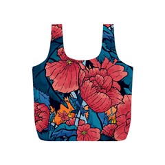 Flower Classic Japanese Art Full Print Recycle Bag (s) by Cowasu