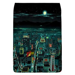 Night Black City Neon Sky Stars Moon Abstract Removable Flap Cover (s) by Cowasu