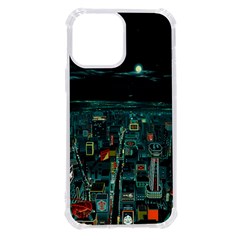 Night Black City Neon Sky Stars Moon Abstract Iphone 13 Pro Max Tpu Uv Print Case by Cowasu