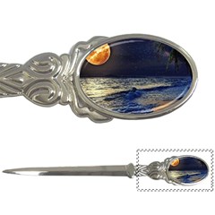 Beautiful Moon Nigh Sky Stars Letter Opener by Cowasu