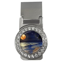 Beautiful Moon Nigh Sky Stars Money Clips (cz)  by Cowasu