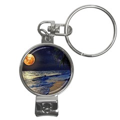 Beautiful Moon Nigh Sky Stars Nail Clippers Key Chain by Cowasu