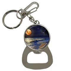 Beautiful Moon Nigh Sky Stars Bottle Opener Key Chain by Cowasu