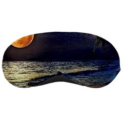 Beautiful Moon Nigh Sky Stars Sleep Mask by Cowasu