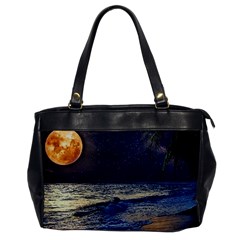 Beautiful Moon Nigh Sky Stars Oversize Office Handbag by Cowasu