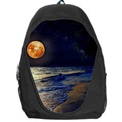 Beautiful Moon Nigh Sky Stars Backpack Bag by Cowasu