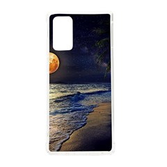 Beautiful Moon Nigh Sky Stars Samsung Galaxy Note 20 Tpu Uv Case by Cowasu