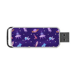 Space Seamless Pattern Portable Usb Flash (two Sides) by pakminggu