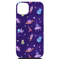 Space Seamless Pattern Iphone 14 Plus Black Uv Print Case by pakminggu