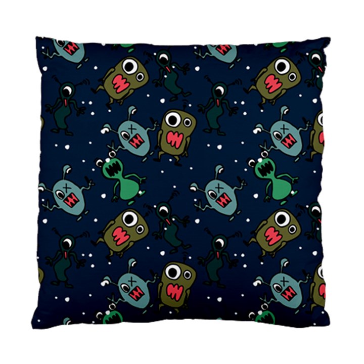 Monster Alien Pattern Seamless Background Standard Cushion Case (One Side)