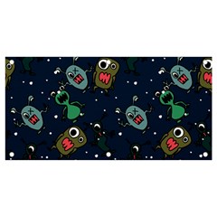 Monster Alien Pattern Seamless Background Banner And Sign 4  X 2  by pakminggu