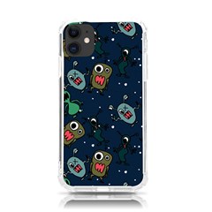 Monster Alien Pattern Seamless Background Iphone 11 Tpu Uv Print Case by pakminggu