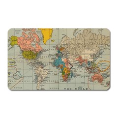 Vintage World Map Magnet (rectangular) by pakminggu