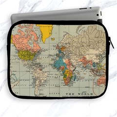 Vintage World Map Apple Ipad 2/3/4 Zipper Cases by pakminggu