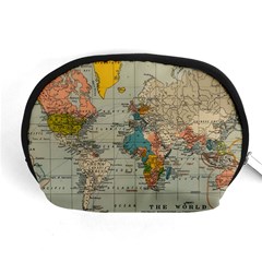 Vintage World Map Accessory Pouch (medium) by pakminggu