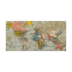 Vintage World Map Yoga Headband by pakminggu