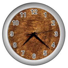 Annual-rings Wall Clock (silver) by nateshop