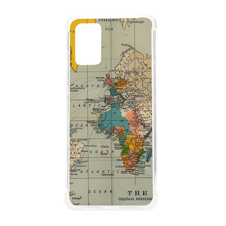 Vintage World Map Samsung Galaxy S20Plus 6.7 Inch TPU UV Case