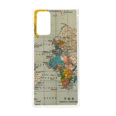 Vintage World Map Samsung Galaxy Note 20 Tpu Uv Case by pakminggu