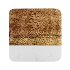 Annual-rings Marble Wood Coaster (square)