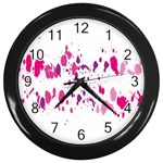 Blot-01  Wall Clock (Black) Front