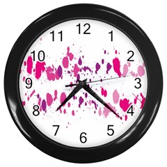 Blot-01  Wall Clock (black) by nateshop