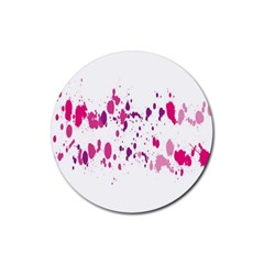 Blot-01  Rubber Coaster (round) by nateshop