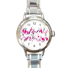 Blot-01  Round Italian Charm Watch by nateshop