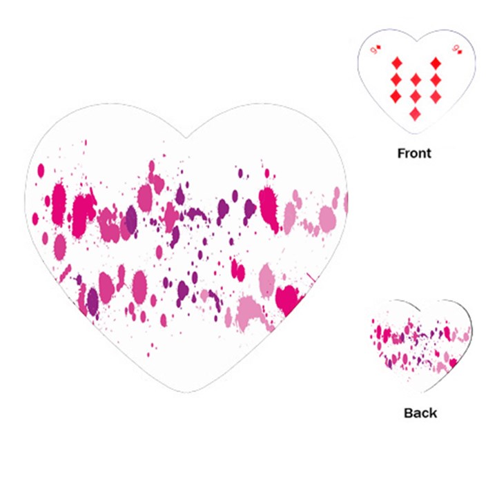 Blot-01  Playing Cards Single Design (Heart)