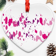 Blot-01  Heart Ornament (two Sides) by nateshop