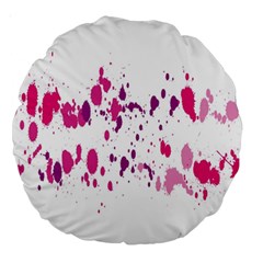 Blot-01  Large 18  Premium Round Cushions by nateshop