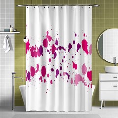 Blot-01  Shower Curtain 48  X 72  (small)  by nateshop