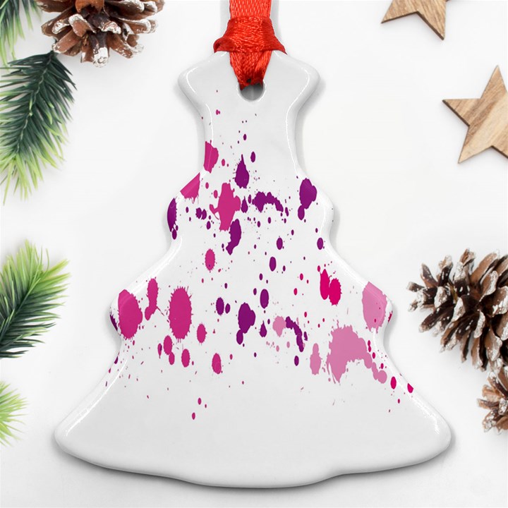 Blot-01  Christmas Tree Ornament (Two Sides)