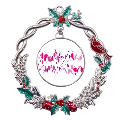 Blot-01  Metal X mas Wreath Holly Leaf Ornament by nateshop