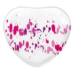 Blot-01  Heart Glass Fridge Magnet (4 pack) Front