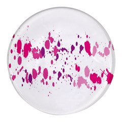 Blot-01  Round Glass Fridge Magnet (4 Pack)