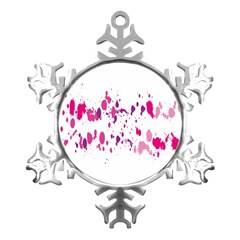 Blot-01  Metal Small Snowflake Ornament by nateshop