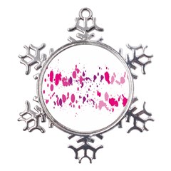 Blot-01  Metal Large Snowflake Ornament by nateshop