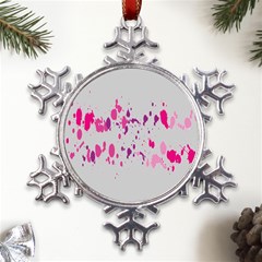 Blot-02 Metal Large Snowflake Ornament by nateshop