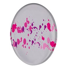 Blot-02 Oval Glass Fridge Magnet (4 Pack)