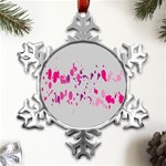 Blot-02 Metal Small Snowflake Ornament Front