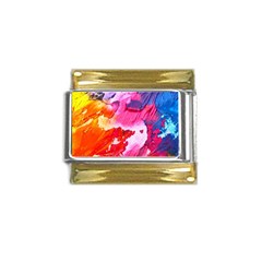 Colorful-100 Gold Trim Italian Charm (9mm) by nateshop