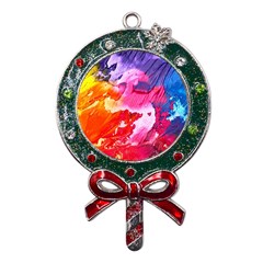 Colorful-100 Metal X mas Lollipop With Crystal Ornament