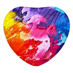 Colorful-100 Heart Glass Fridge Magnet (4 Pack) by nateshop