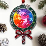 Colorful-100 Metal X Mas Lollipop with Crystal Ornament Front