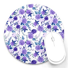 Violet-01 Round Mousepad