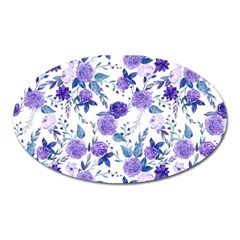 Violet-01 Oval Magnet