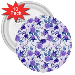 Violet-01 3  Buttons (10 Pack)  by nateshop