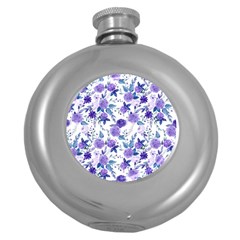 Violet-01 Round Hip Flask (5 oz)