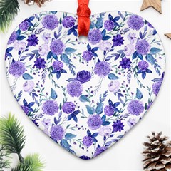 Violet-01 Heart Ornament (Two Sides)